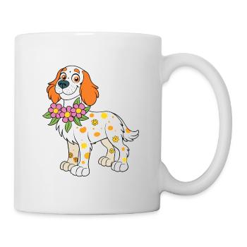 Chien setter anglais - Mug blanc - blanc - Droite