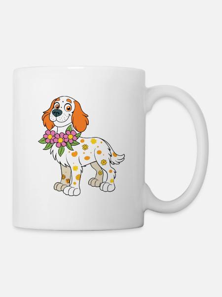 English setter dog - Mug - white