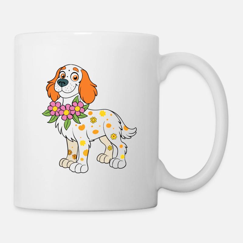 English setter dog - Mug - white