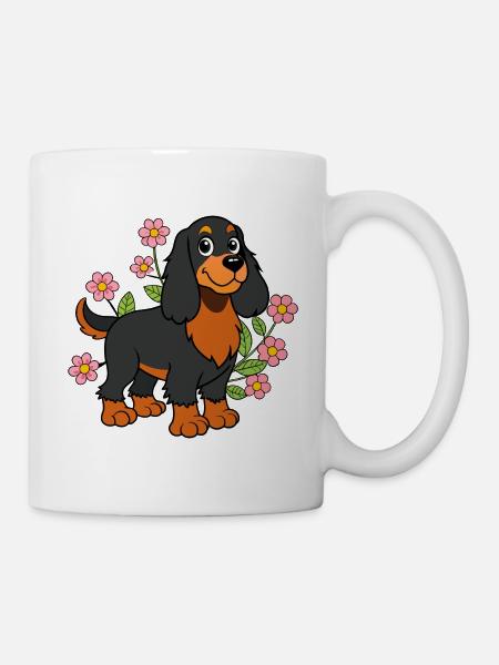 Kleiner Gordon Setter - Tasse - Weiß