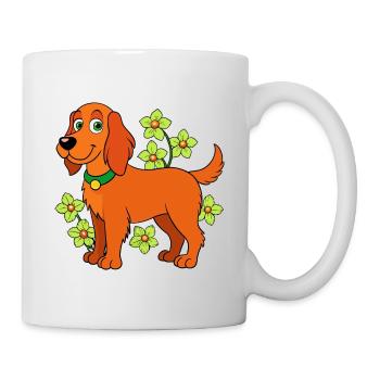 Irischer Setter - Tasse - Weiß - Rechts