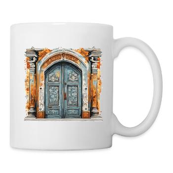 Door / Entrance / Lock / Gate / Front Door / Design - Mug - white - Right