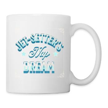 Nap And Explore Traveler Dreaming Jet Flight - Mug - white - Right