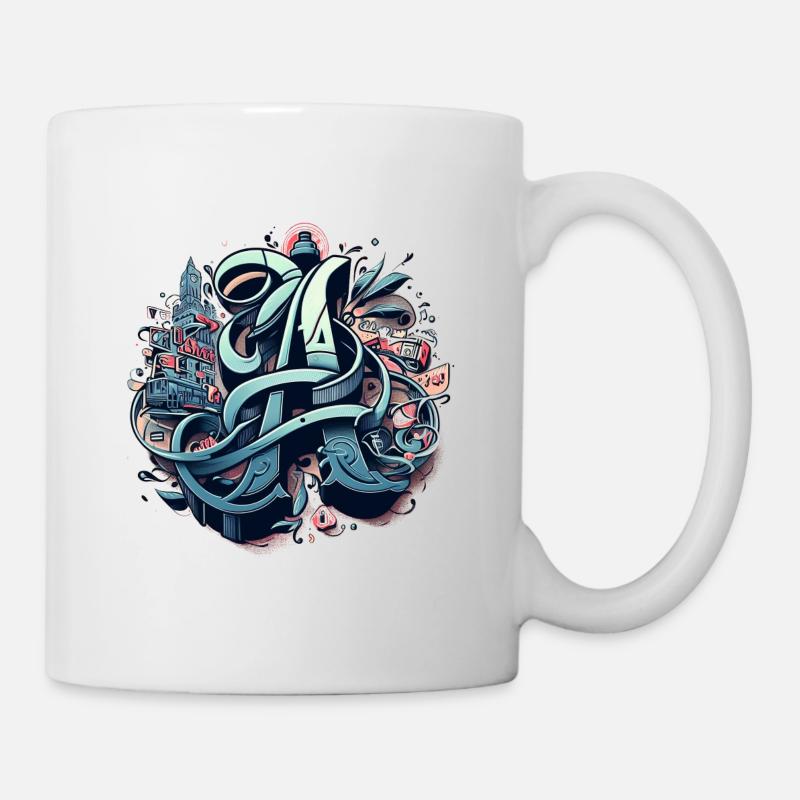 street art, graffiti, - Mug - white