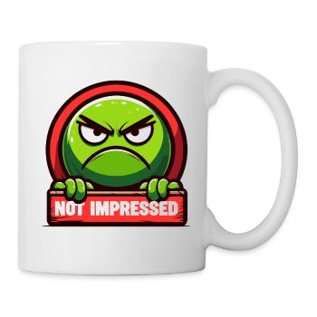 Pas impressionné - Mug blanc - blanc - Droite
