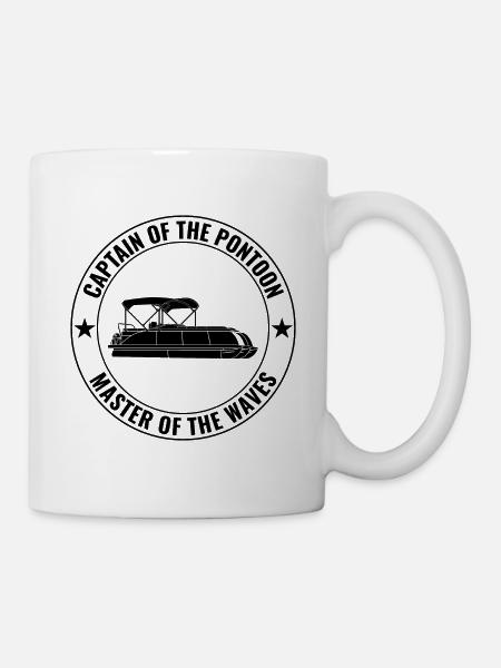 Pontonboot Kapitän Offshore-Bootsfahrt Lustig - Tasse - Weiß