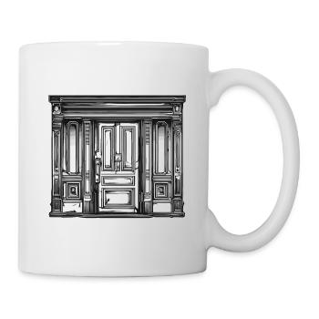 Door / Entrance / Lock / Gate / Front Door / Design - Mug - white - Right