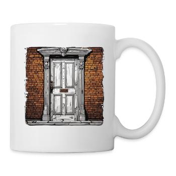 Door / Entrance / Lock / Gate / Front Door / Design - Mug - white - Right