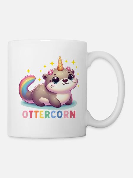Licorne loutre - Mug blanc - blanc