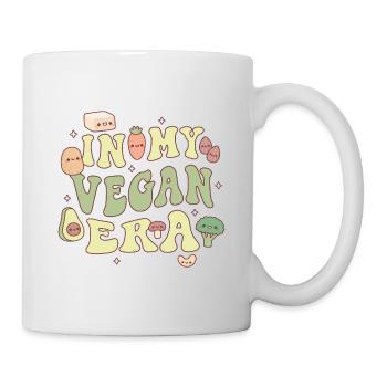 Cute Vegetables Tofu And Nuts In My Vegan Era - Mug - white - Right