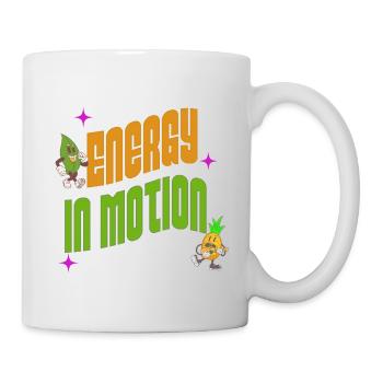 Energetic Nature Vibrant Vegan Active Lifestyle - Tasse - Weiß - Rechts