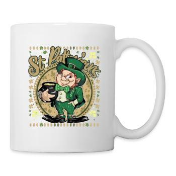 St- Patricks Day Funny Irish Leprechaun Costume - Mug - white - Right