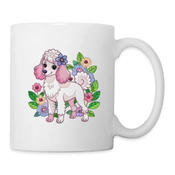 Caniche - Mug blanc - blanc - Droite