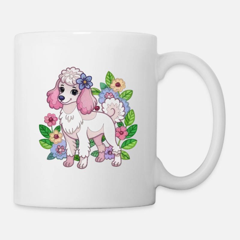 Pudel - Tasse - Weiß