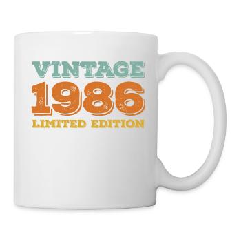 Vintage 1986 Limited Edition Classic birthday gift - Mug - white - Right