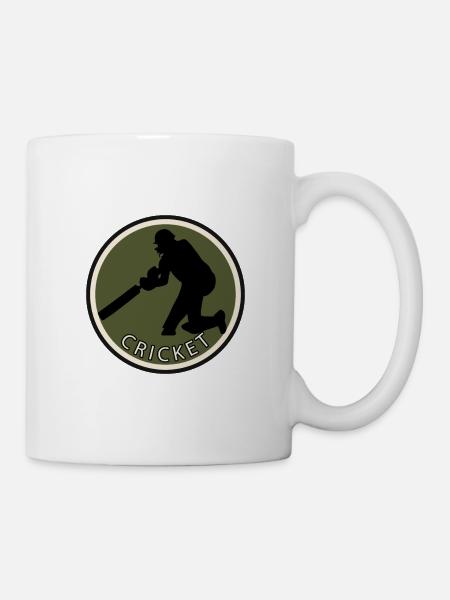 Cricketspieler Cricketmannschaft - Tasse - Weiß