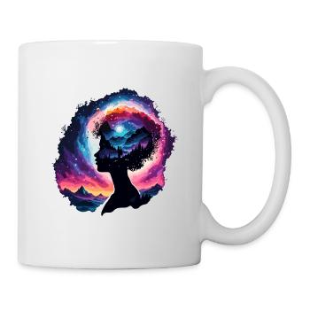 Silhouette / Forest / Portrait / Trees / Person - Mug - white - Right