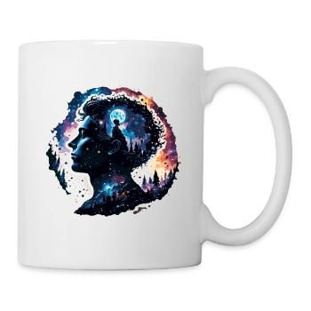 Silhouette / Forest / Portrait / Trees / Person - Mug - white - Right