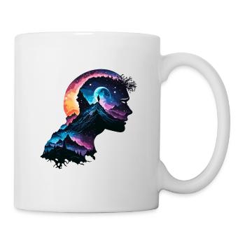 Silhouette / Forest / Portrait / Trees / Person - Mug - white - Right