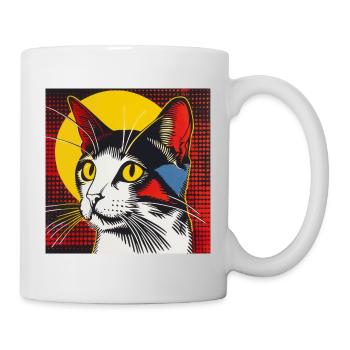Chat, Motif De Chat - Mug blanc - blanc - Droite