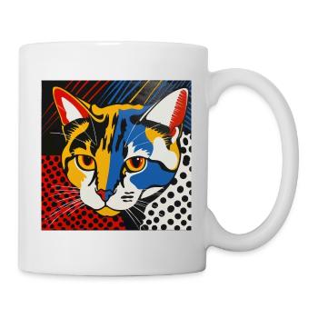 Chat, Motif De Chat - Mug blanc - blanc - Droite