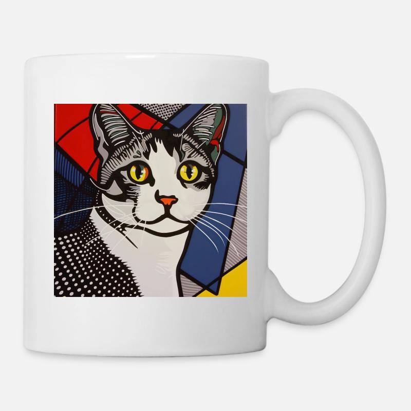 Chat, Motif De Chat - Mug blanc - blanc