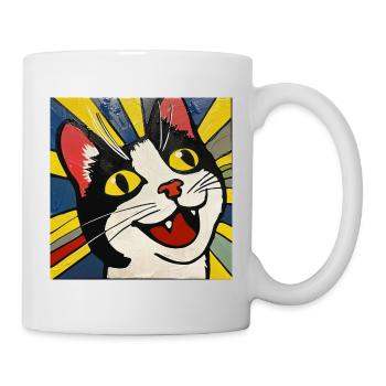 Chat, Motif De Chat - Mug blanc - blanc - Droite