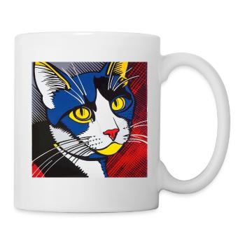 Chat, Motif De Chat - Mug blanc - blanc - Droite