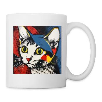 Chat, Motif De Chat - Mug blanc - blanc - Droite