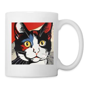 Chat, Motif De Chat - Mug blanc - blanc - Droite