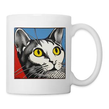 Cat, Cat Motif - Mug - white - Right