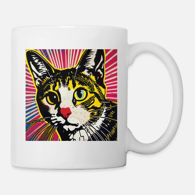 Chat, Motif De Chat - Mug blanc - blanc