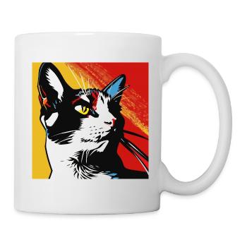 Chat, Motif De Chat - Mug blanc - blanc - Droite