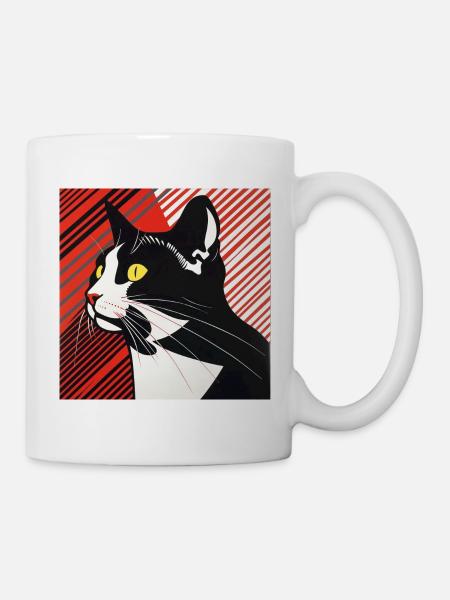 Chat, Motif De Chat - Mug blanc - blanc