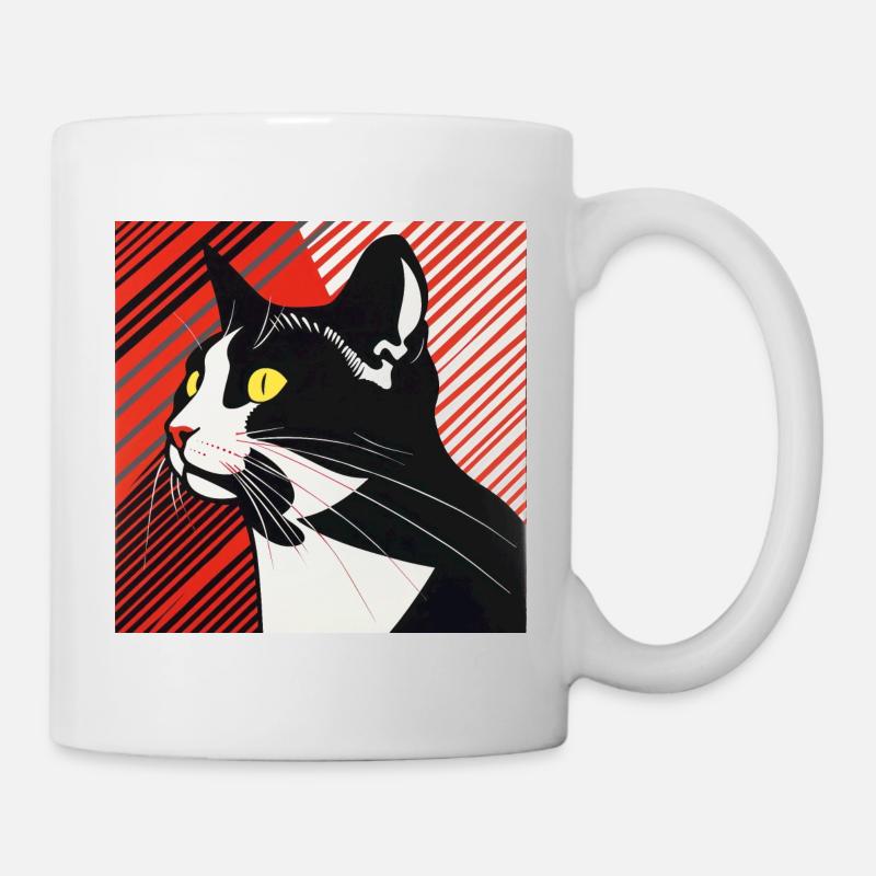 Chat, Motif De Chat - Mug blanc - blanc