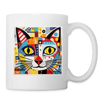 Cat, Cat Motif - Mug - white - Right
