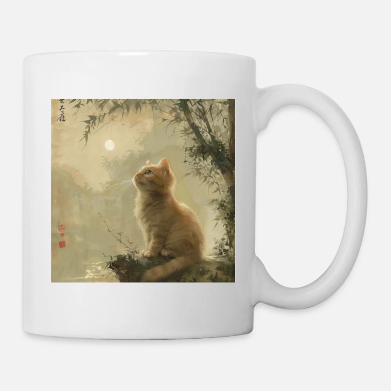 Katze, katzenmotiv - Tasse - Weiß