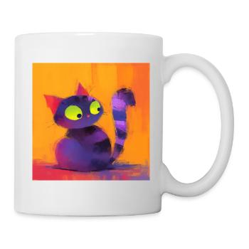 Cat, Cat Motif - Mug - white - Right