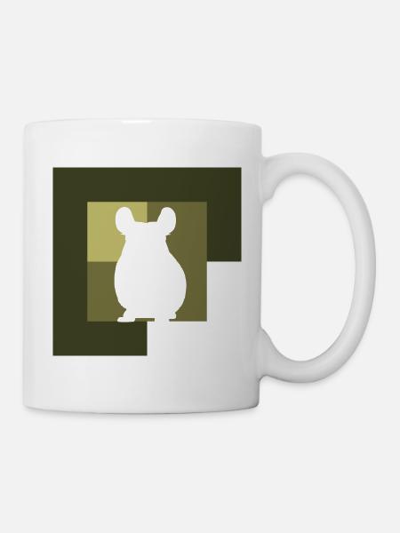 Chinchilla Maus Chinchilla - Tasse - Weiß