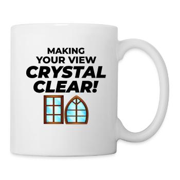 Verglaser Fenster Glasbeschlag Monteur Glasarbeiten - Tasse - Weiß - Rechts