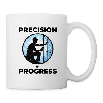 Verglaser Fenster Glasbeschlag Monteur Glasarbeiten - Tasse - Weiß - Rechts