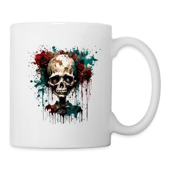 Poupée d’horreur / Halloween / Effrayant / Sombre - Mug blanc - blanc - Droite