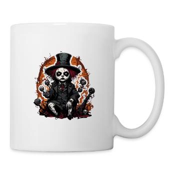 Poupée d’horreur / Halloween / Effrayant / Sombre - Mug blanc - blanc - Droite
