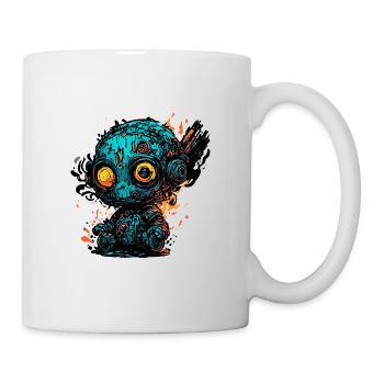 Poupée d’horreur / Halloween / Effrayant / Sombre - Mug blanc - blanc - Droite