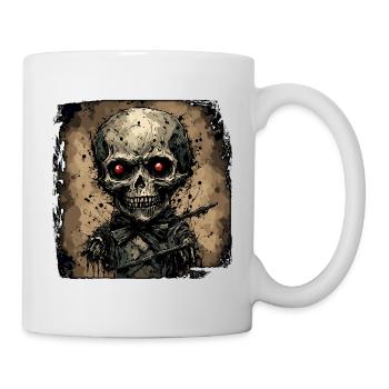 Poupée d’horreur / Halloween / Effrayant / Sombre - Mug blanc - blanc - Droite
