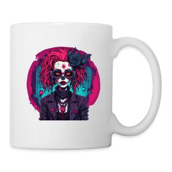 Poupée d’horreur / Halloween / Effrayant / Sombre - Mug blanc - blanc - Droite