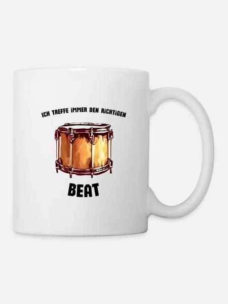 I always meet the beat drummer saying - Mug - white