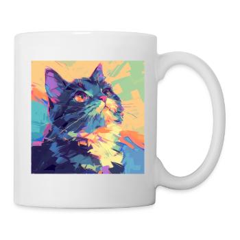 Cat, Cat Motif - Mug - white - Right