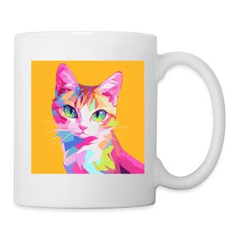 Katze, katzenmotiv - Tasse - Weiß - Rechts