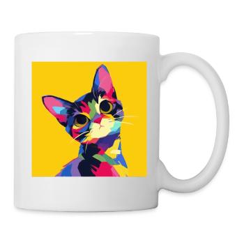 Cat, Cat Motif - Mug - white - Right